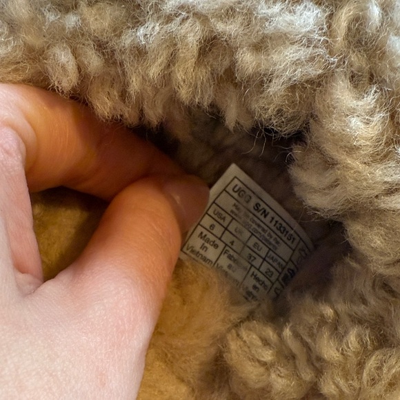 UGG Brown Plush Slippers - Picture 5 of 7